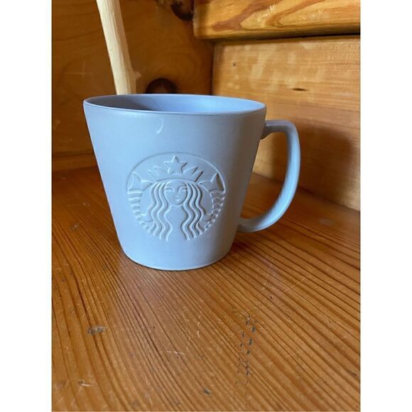 RARE 2019 Starbucks Embossed Siren Tall 12 oz Anniversary Coffee Tea Mug Cup - Picture 1 of 3